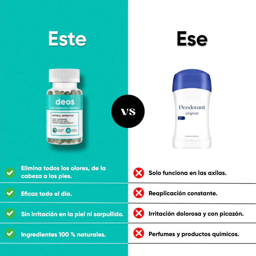 DEOS® Desodorante Interno 30 Capsulas