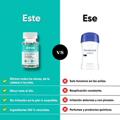 DEOS® Desodorante Interno 30 Capsulas
