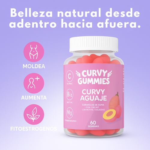 CURVY GUMMIES® Moldea tus curvas de forma natural y sin esfuerzo.